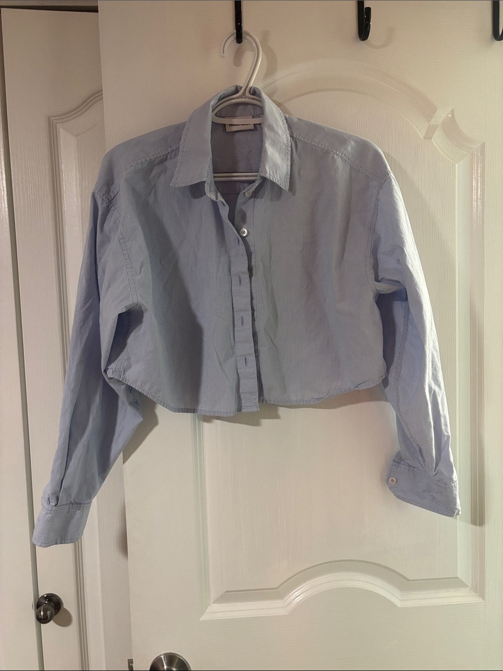 Cropped Button-Up Shirt Sunday best